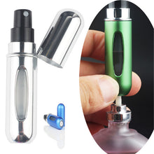 Load image into Gallery viewer, Fashion Mini Refillable Perfume Bottle Canned Air Spray Bottom Pump Perfume Atomization for Travel 5ml Travel needs drop